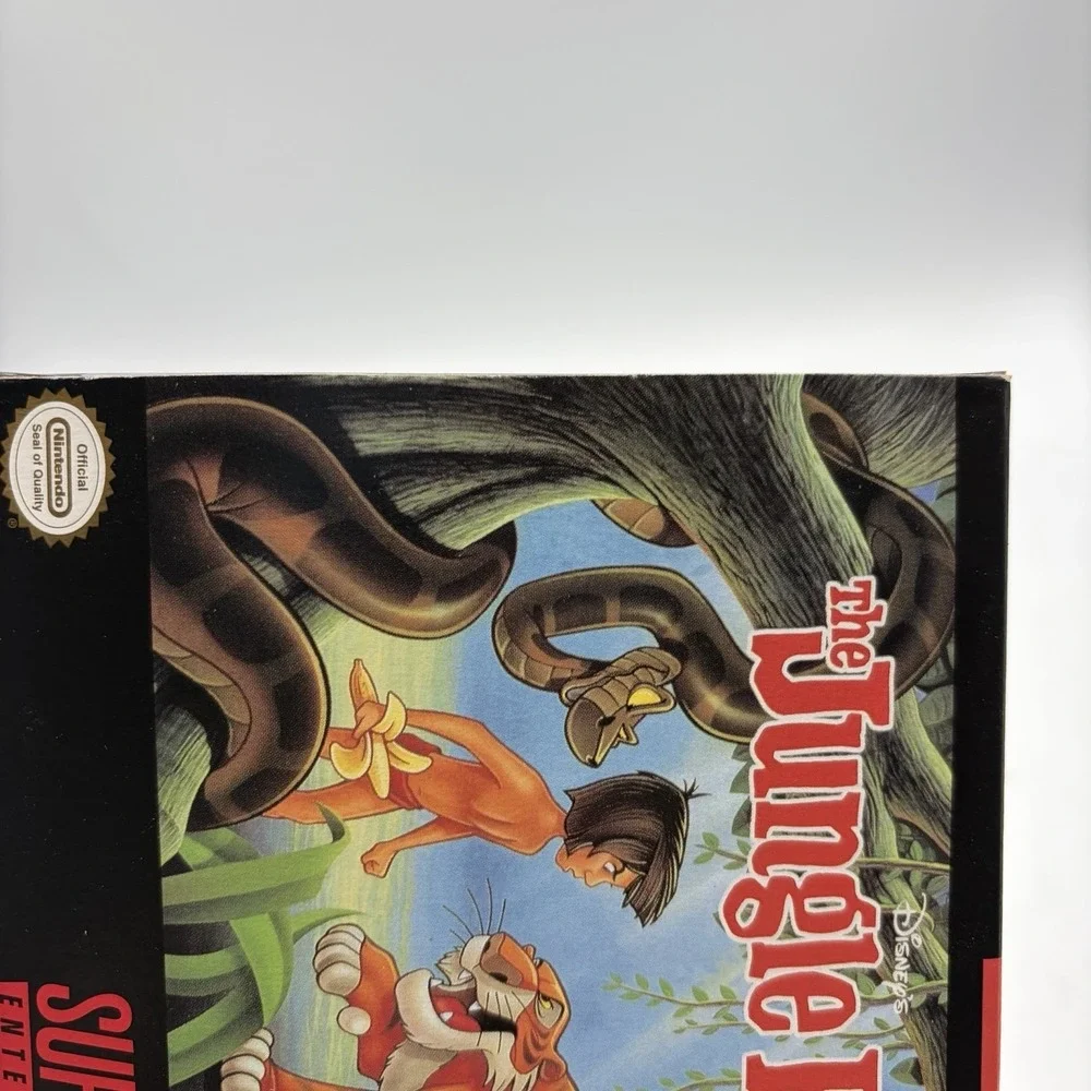 Disney's The Jungle Book SNES 1994 Box Only And Inserts & Poster Super Nintendo